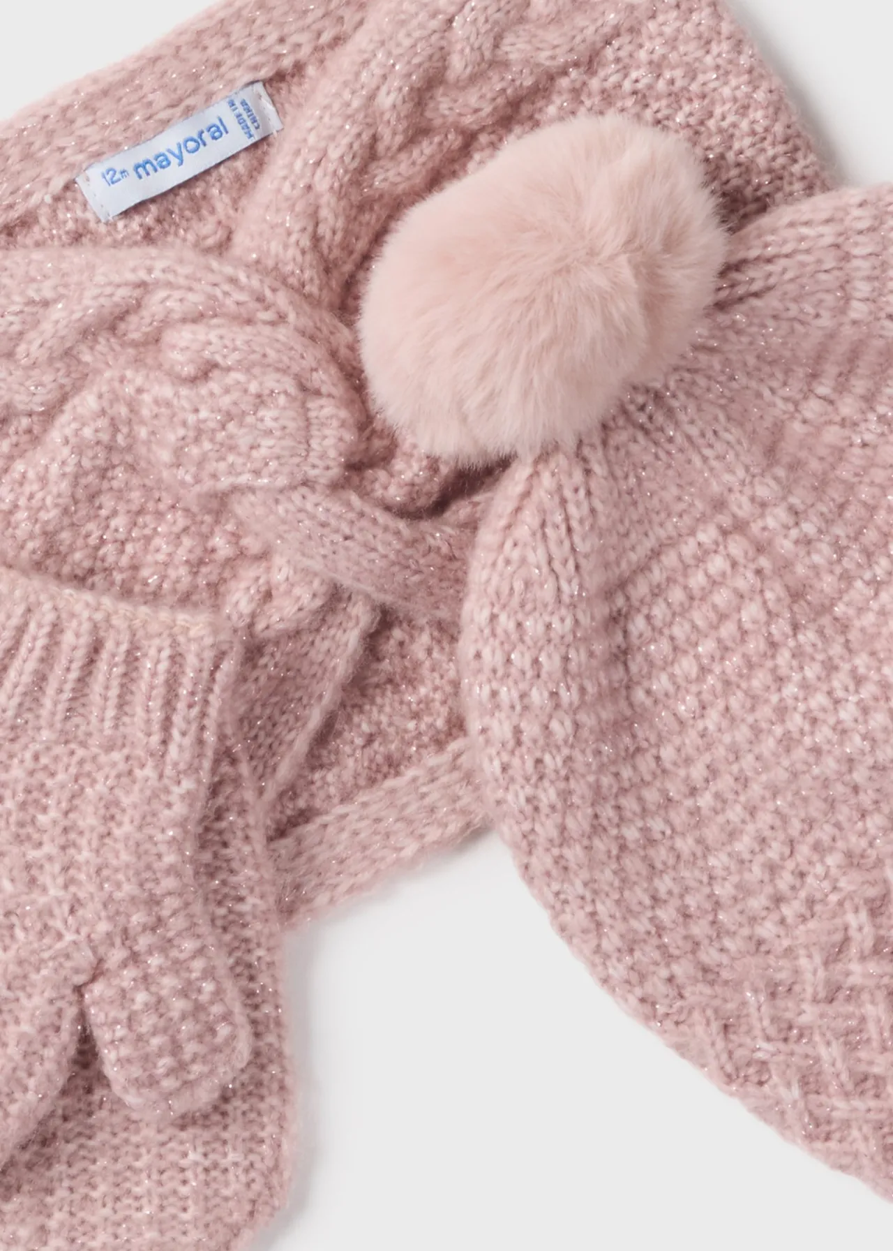 Mayoral Baby 3 Piece Hat and Scarf Set
