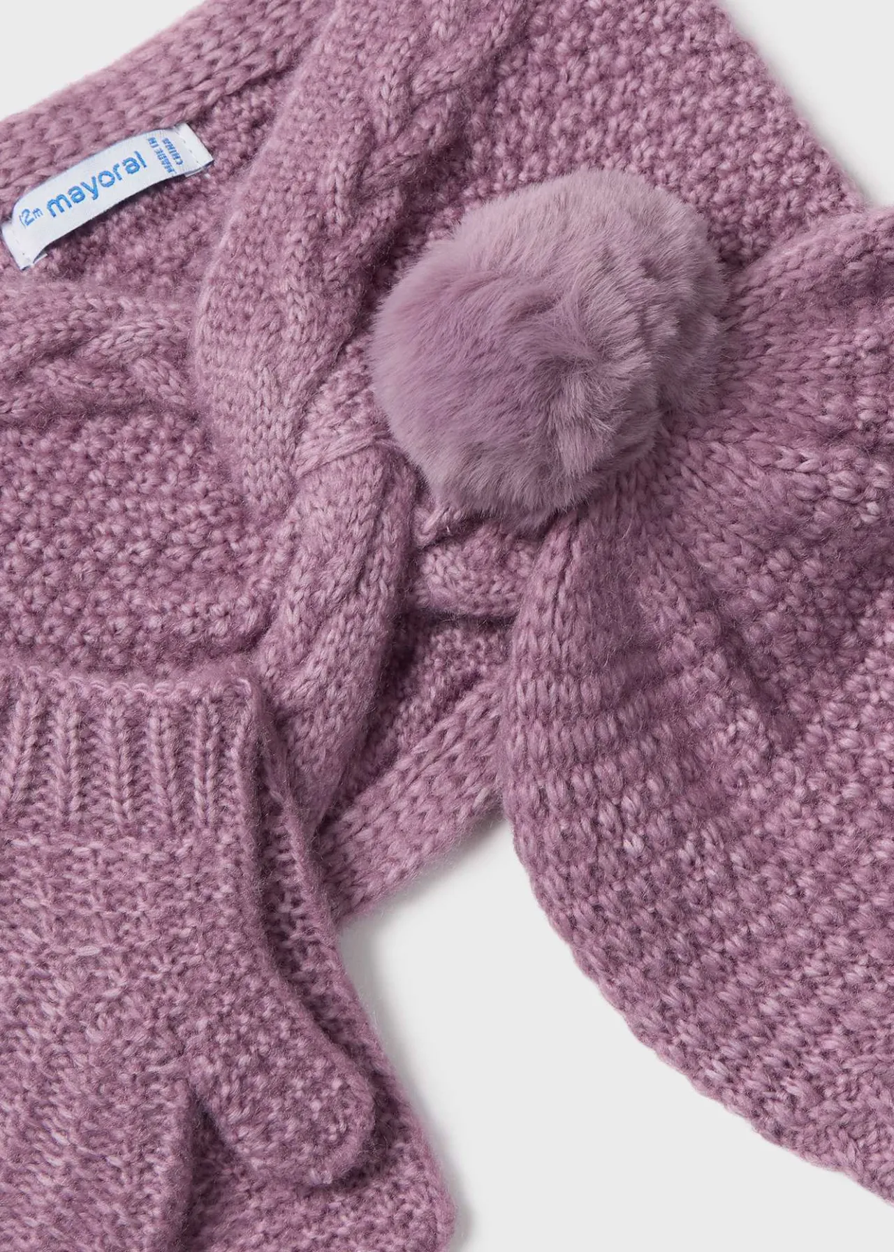 Mayoral Baby 3 Piece Hat and Scarf Set