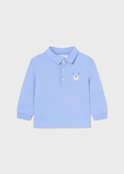 BOY Mayoral Baby Applique Polo Shirt