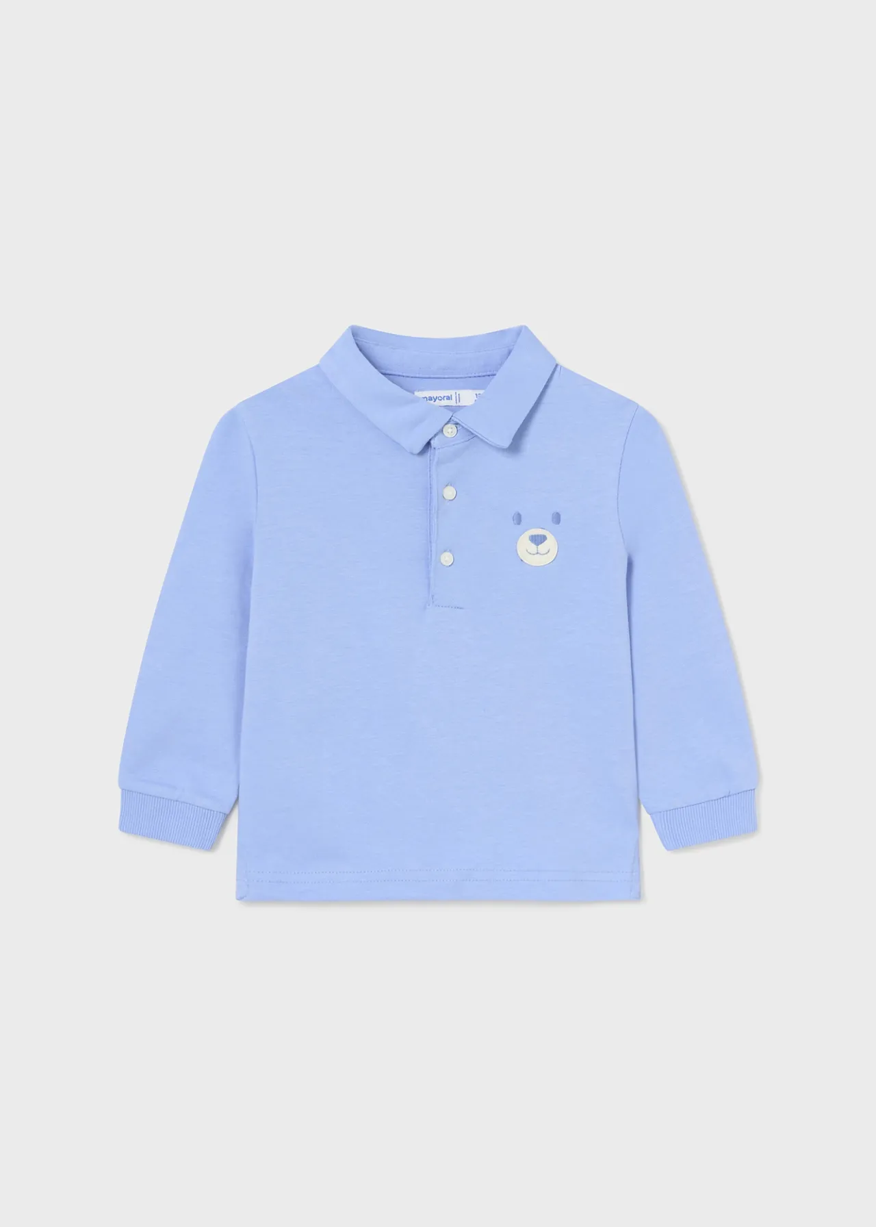 BOY Mayoral Baby Applique Polo Shirt