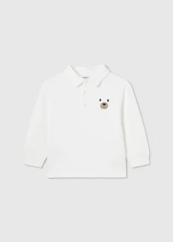 BOY Mayoral Baby Applique Polo Shirt