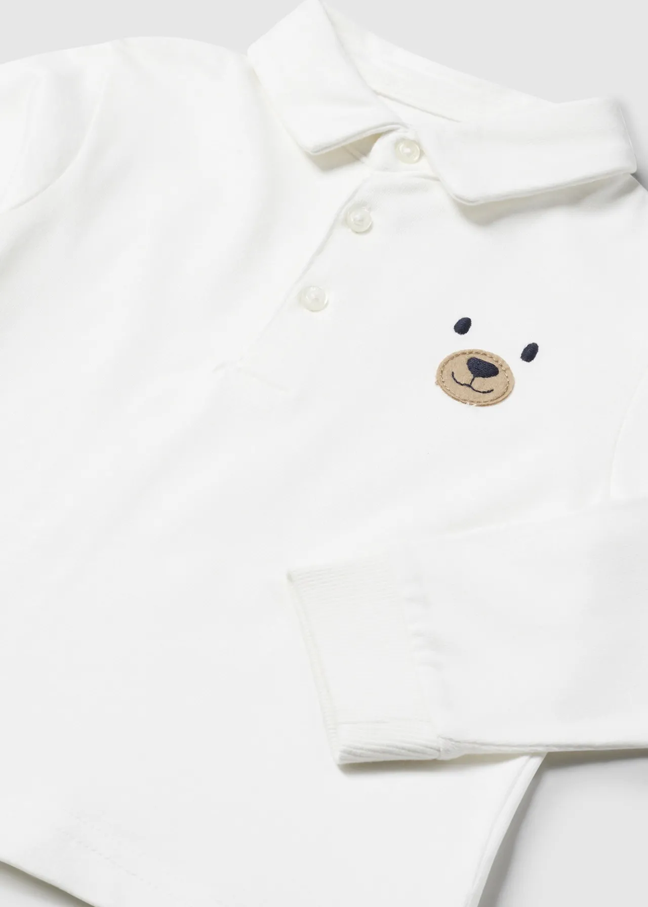 BOY Mayoral Baby Applique Polo Shirt