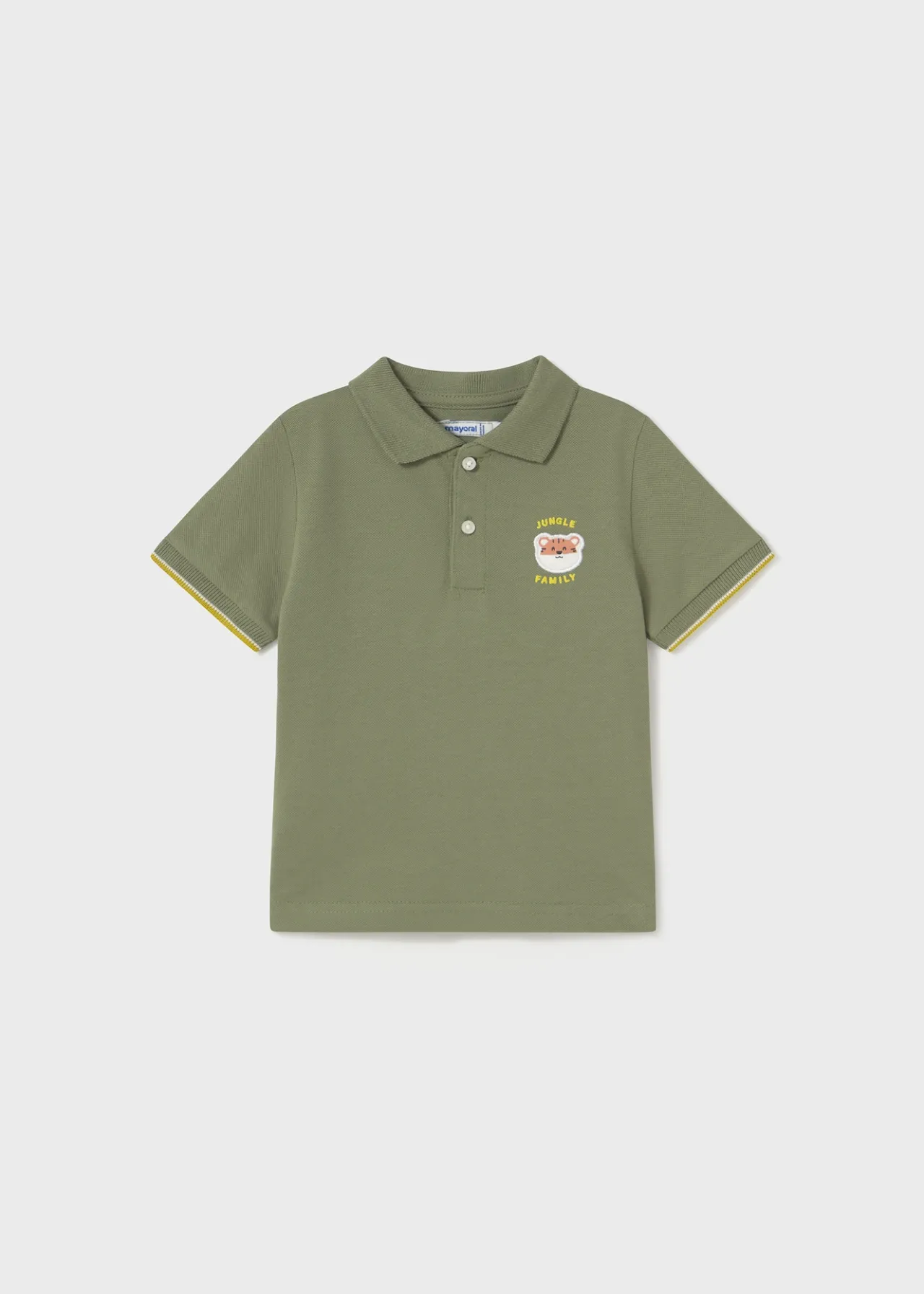 BOY Mayoral Baby Applique Polo Shirt