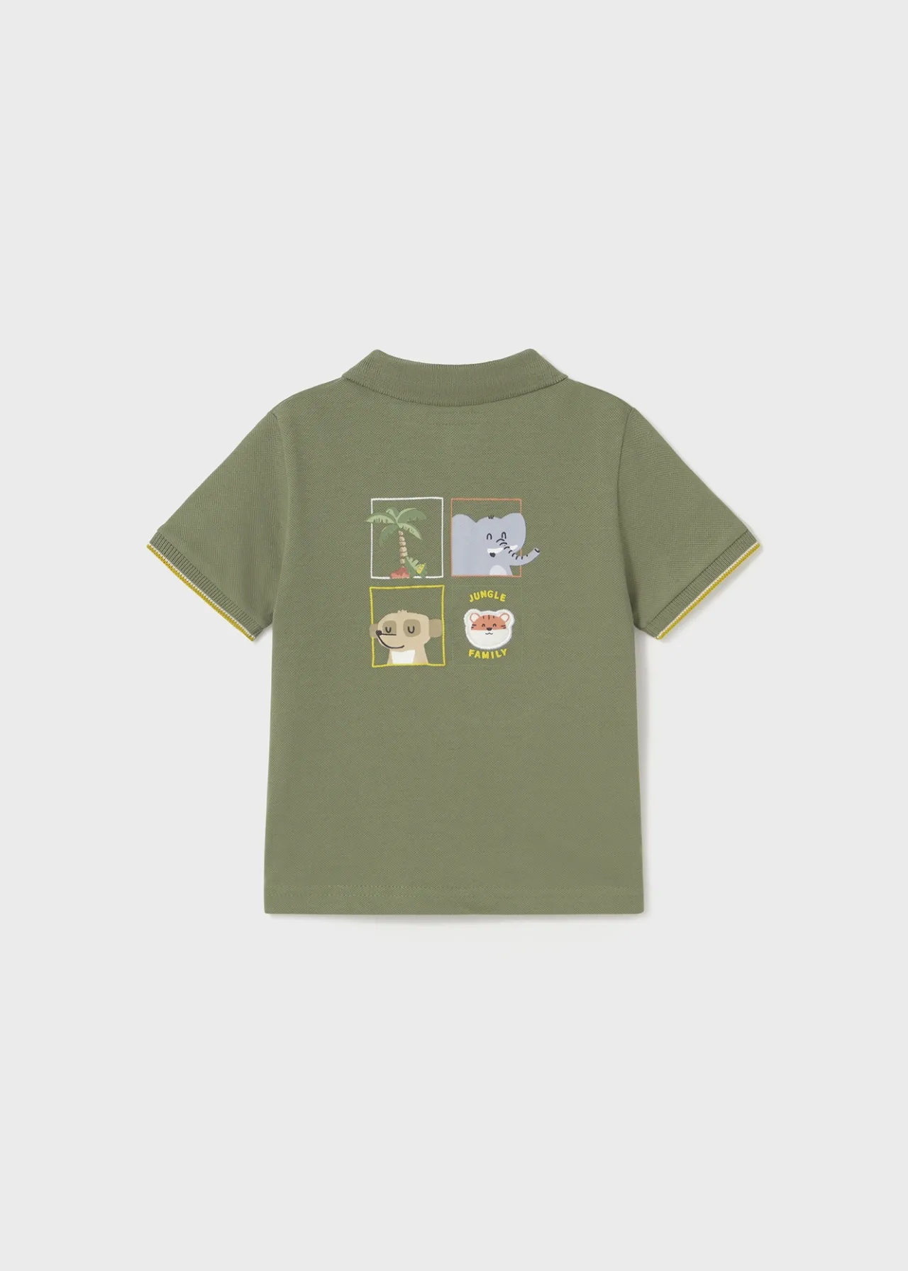 BOY Mayoral Baby Applique Polo Shirt