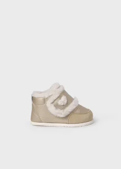 Mayoral Baby Barefoot Fur Lined Ankle Boots