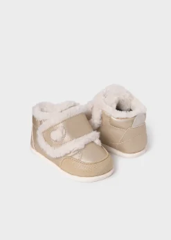 Mayoral Baby Barefoot Fur Lined Ankle Boots
