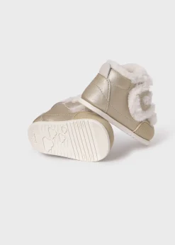 Mayoral Baby Barefoot Fur Lined Ankle Boots