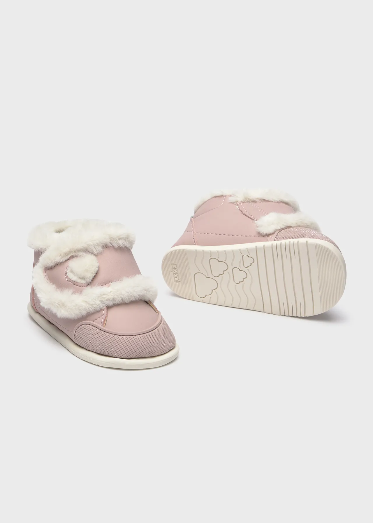 Mayoral Baby Barefoot Fur Lined Ankle Boots