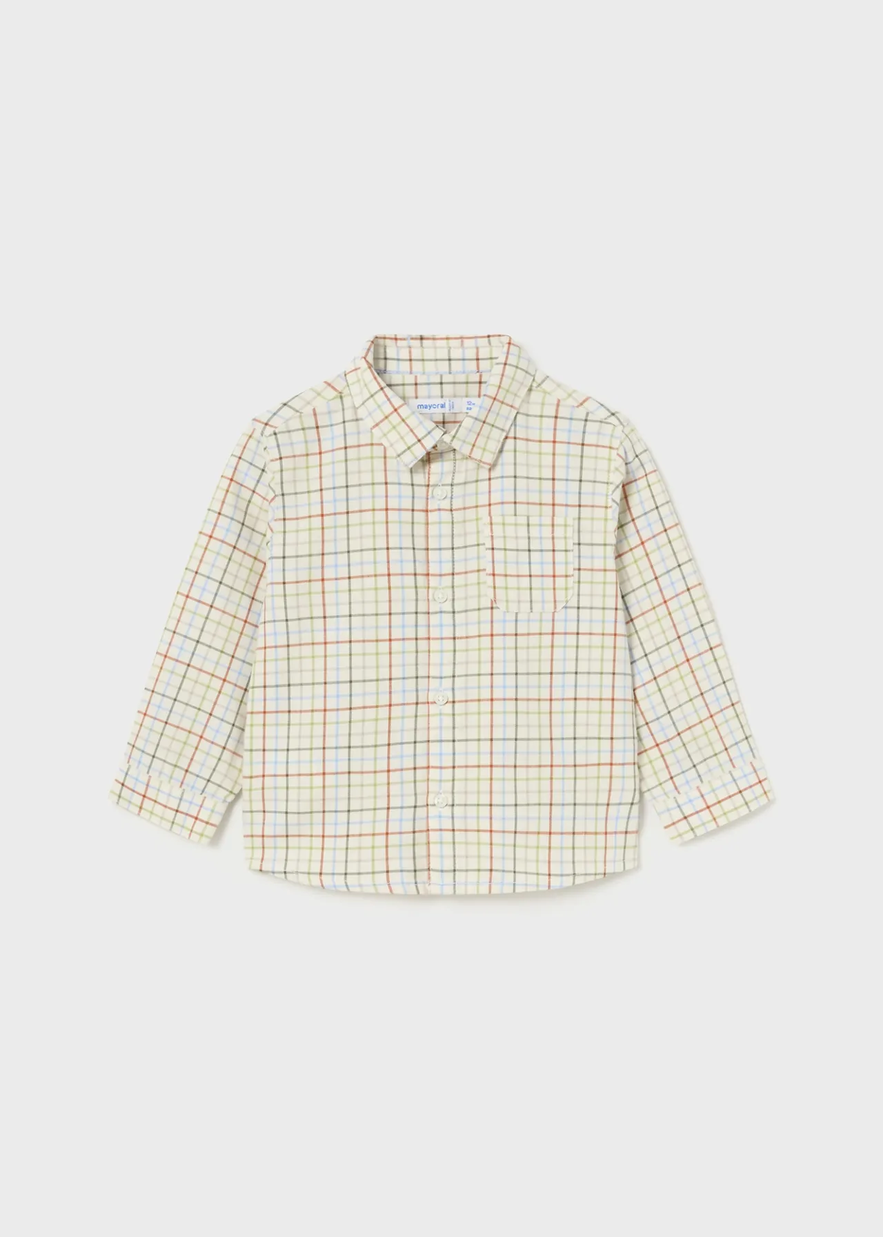 BOY Mayoral Baby Check Shirt