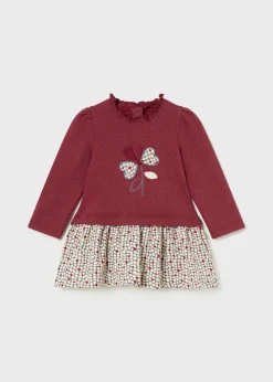 Mayoral Baby Combined Flower Dress