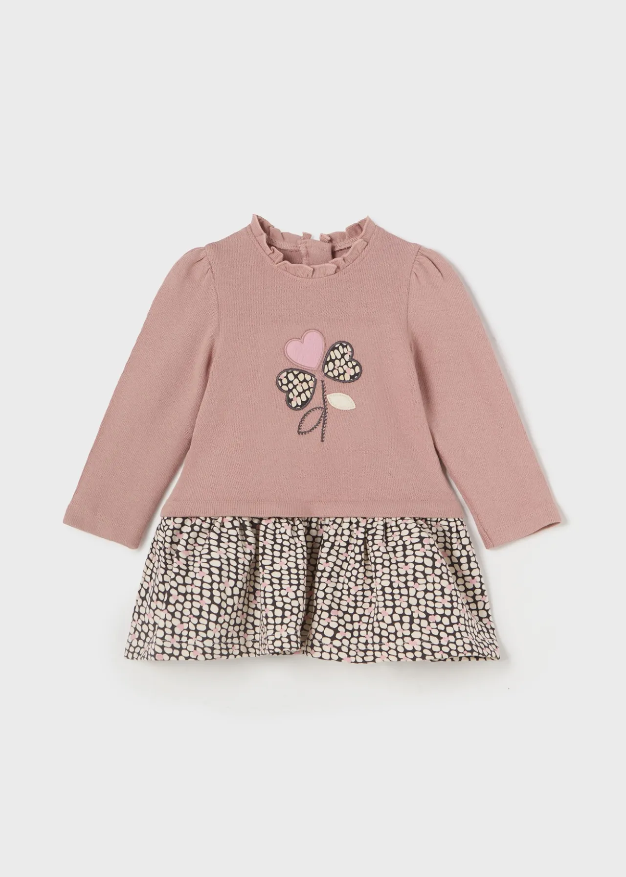 Mayoral Baby Combined Flower Dress