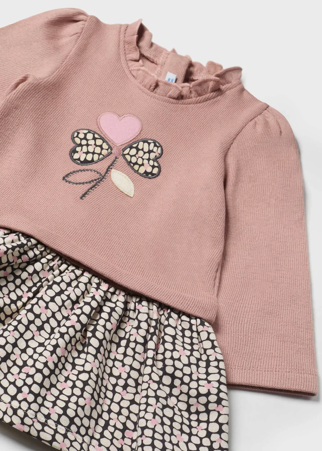 Mayoral Baby Combined Flower Dress