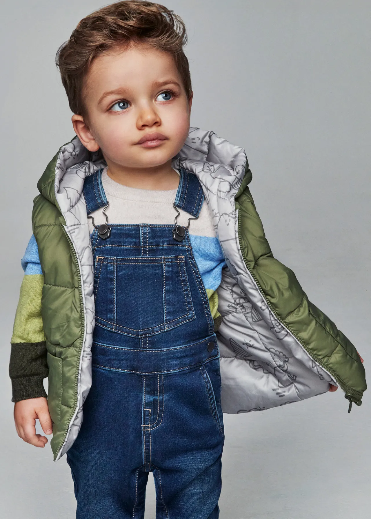 BOY Mayoral Baby Denim Dungarees
