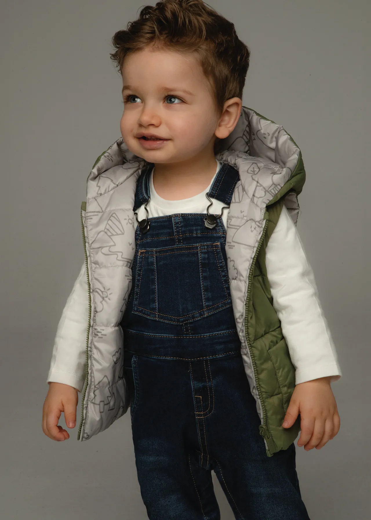 BOY Mayoral Baby Denim Dungarees
