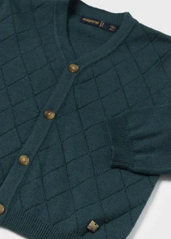 BOY Mayoral Baby Diamond Knit Cardigan