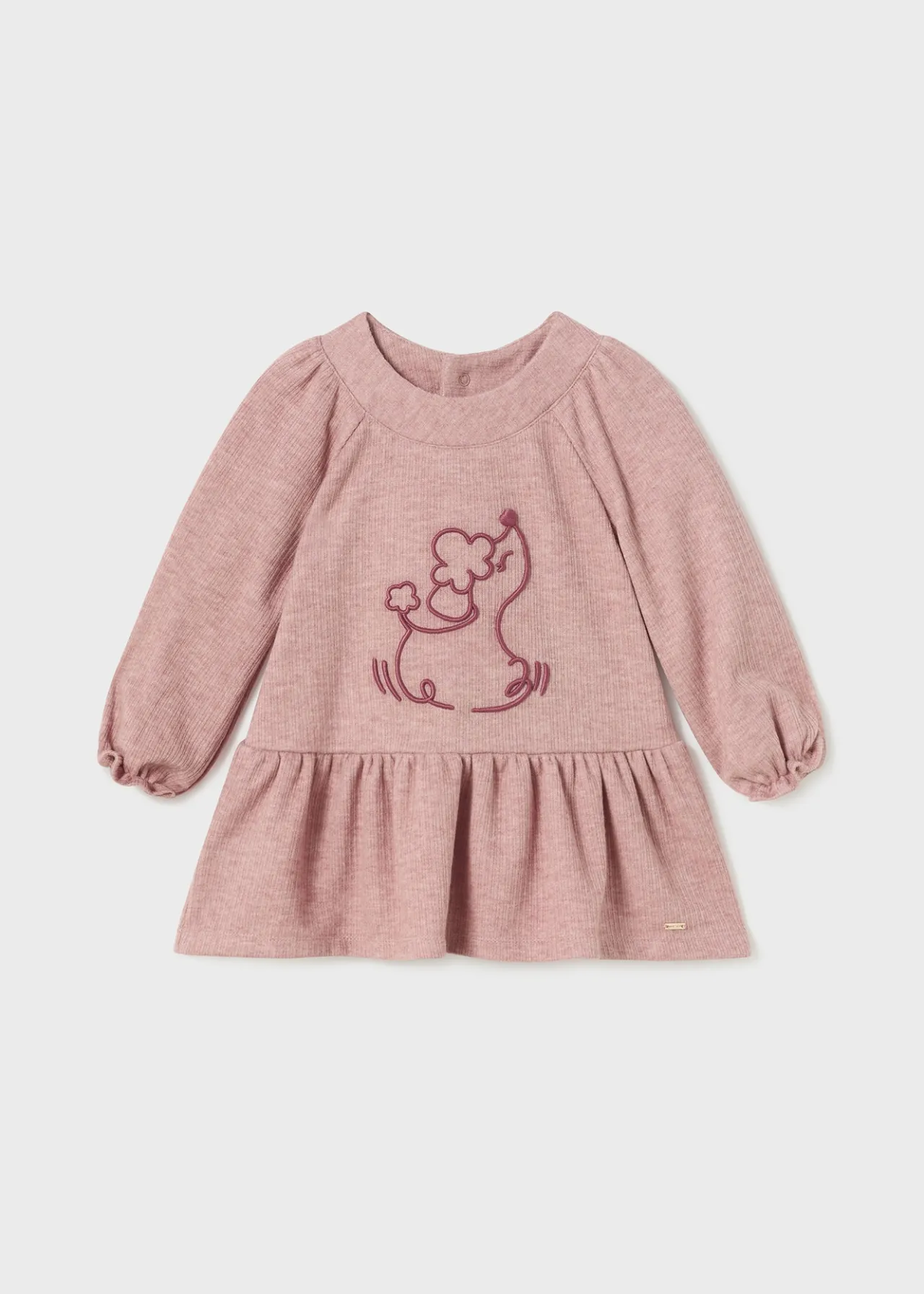 Mayoral Baby Embroidered Animal Dress