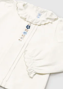 Mayoral Baby Embroidered Floral Blouse