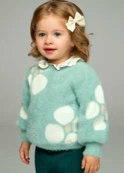 Mayoral Baby Flower Jacquard Sweater