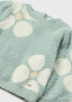 Mayoral Baby Flower Jacquard Sweater