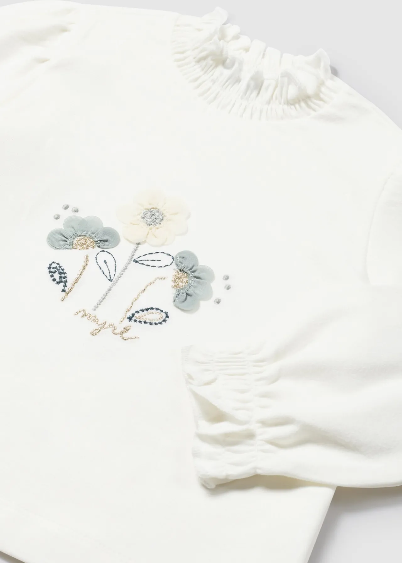 Mayoral Baby Flower Turtleneck