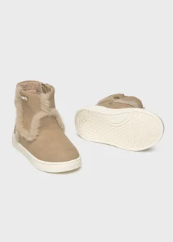 Mayoral Baby Fur Detail Ankle Boots