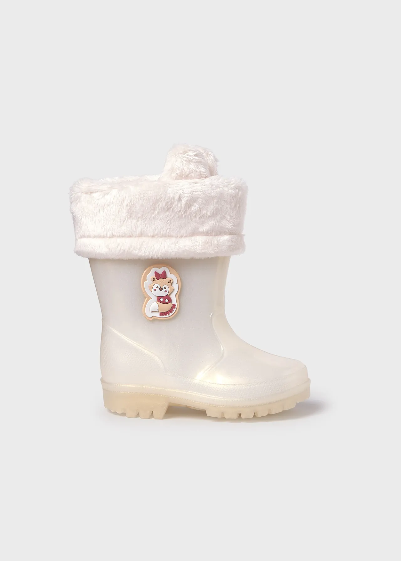 Mayoral Baby Fur Lined Rain Boots