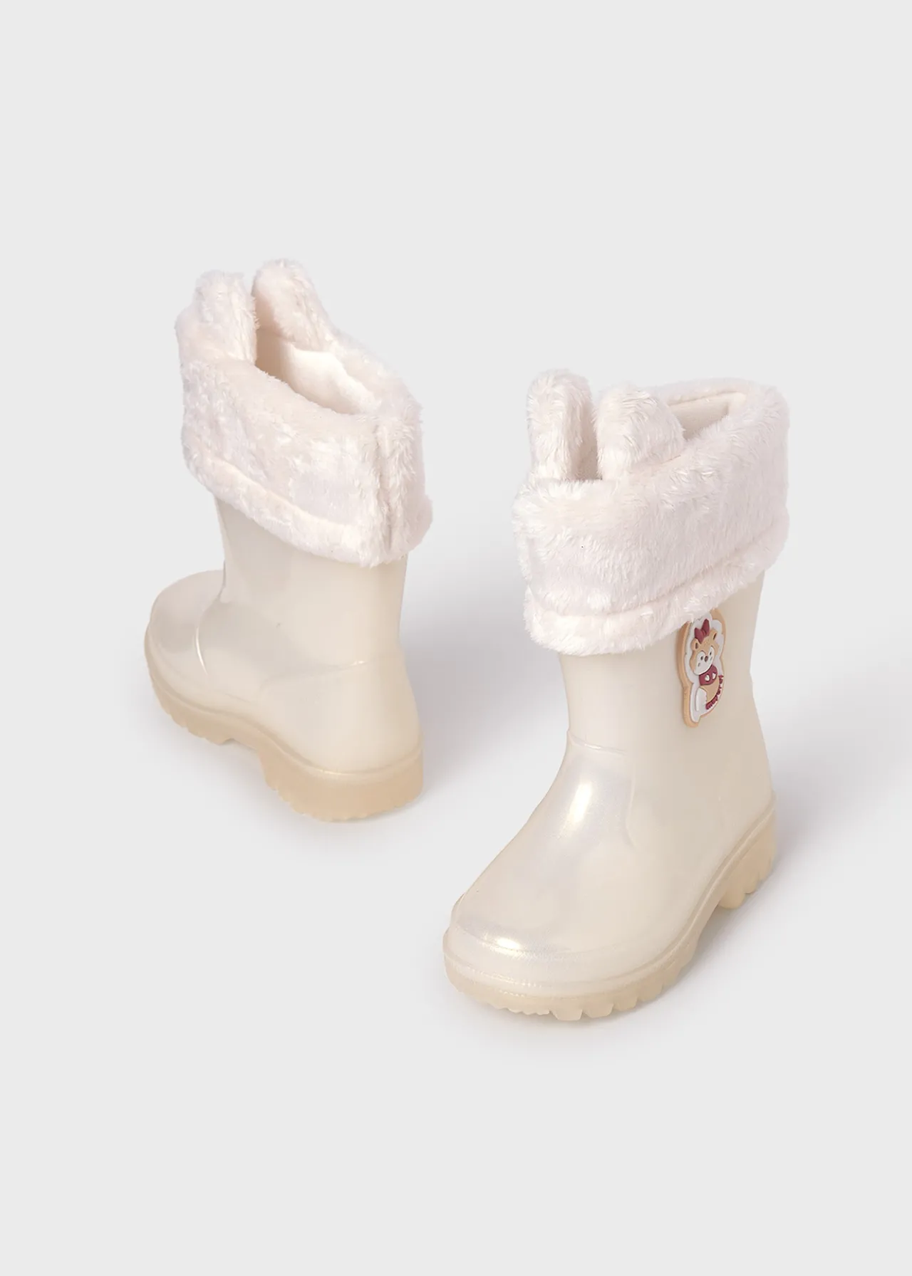 Mayoral Baby Fur Lined Rain Boots