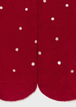 Mayoral Baby Glitter Polka Dot Tights