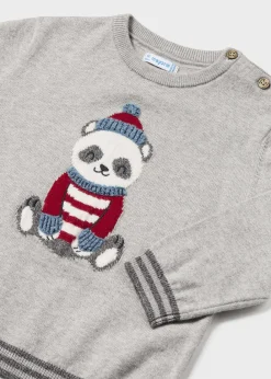 BOY Mayoral Baby Intarsia Embroidered Sweater