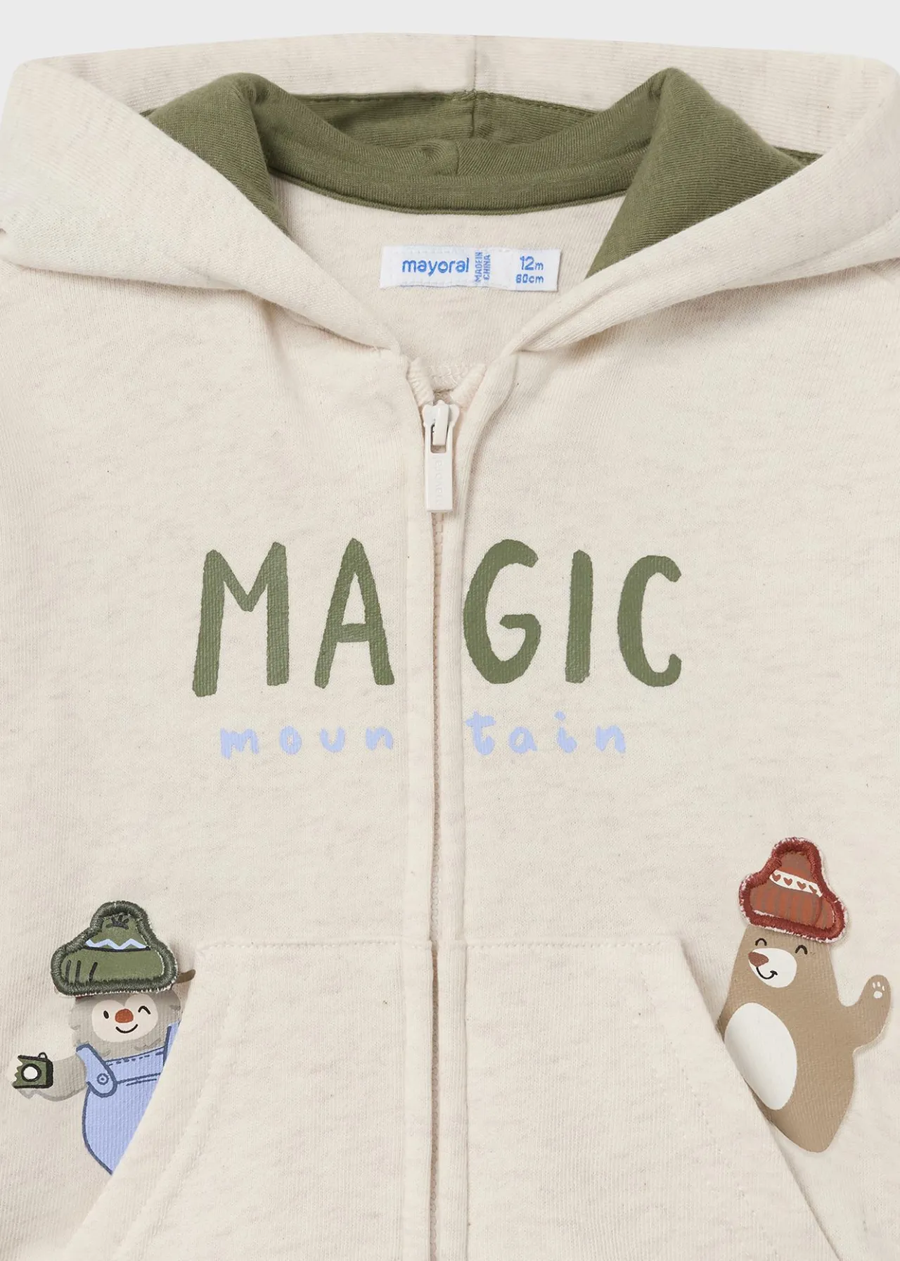 BOY Mayoral Baby Interactive Zip Hoodie