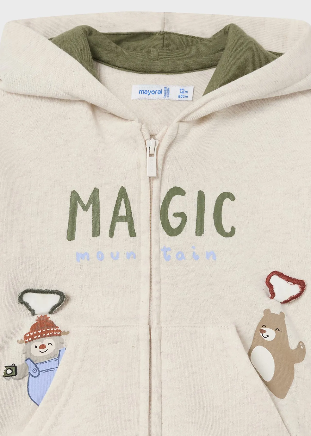BOY Mayoral Baby Interactive Zip Hoodie