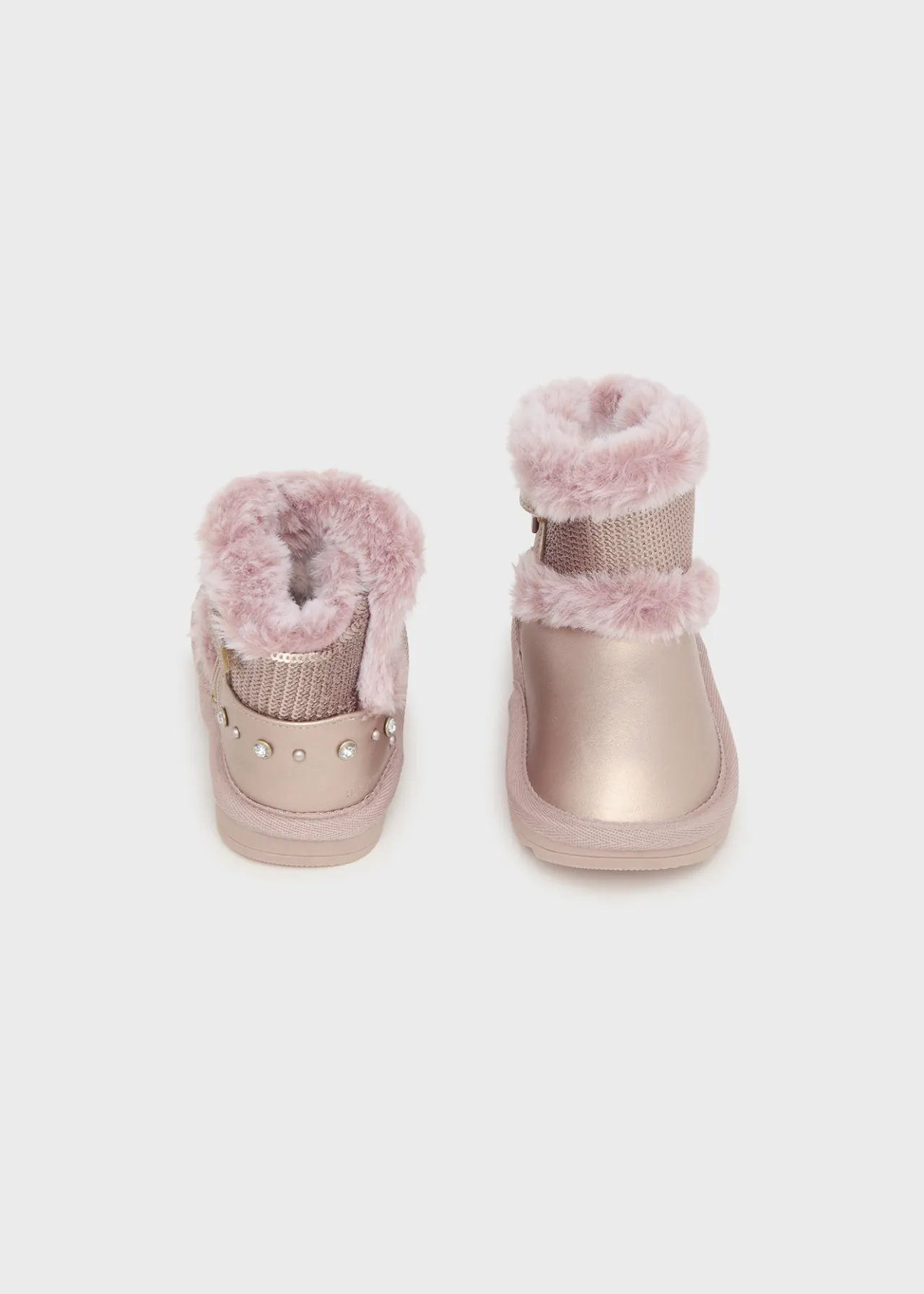 Mayoral Baby Metallic Sequin Ankle Boots