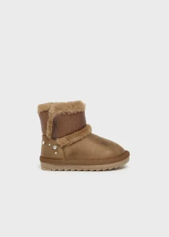 Mayoral Baby Metallic Sequin Ankle Boots