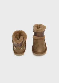 Mayoral Baby Metallic Sequin Ankle Boots