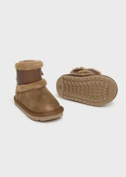 Mayoral Baby Metallic Sequin Ankle Boots