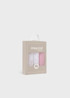 Mayoral Baby 3-pack muslin Better Cotton