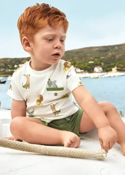 BOY Mayoral Baby 3-Piece Printed Set