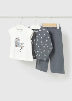 Mayoral Baby 3-Piece Set with Printed Jacket