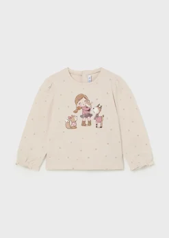 Mayoral Baby Polka Dot Print T-Shirt