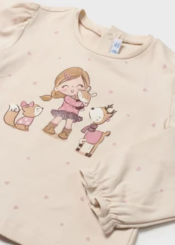 Mayoral Baby Polka Dot Print T-Shirt