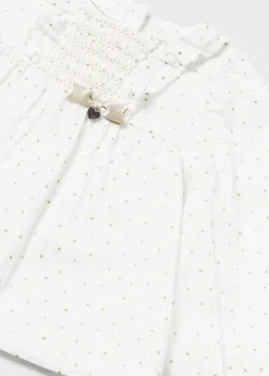Mayoral Baby Print Chiffon Blouse