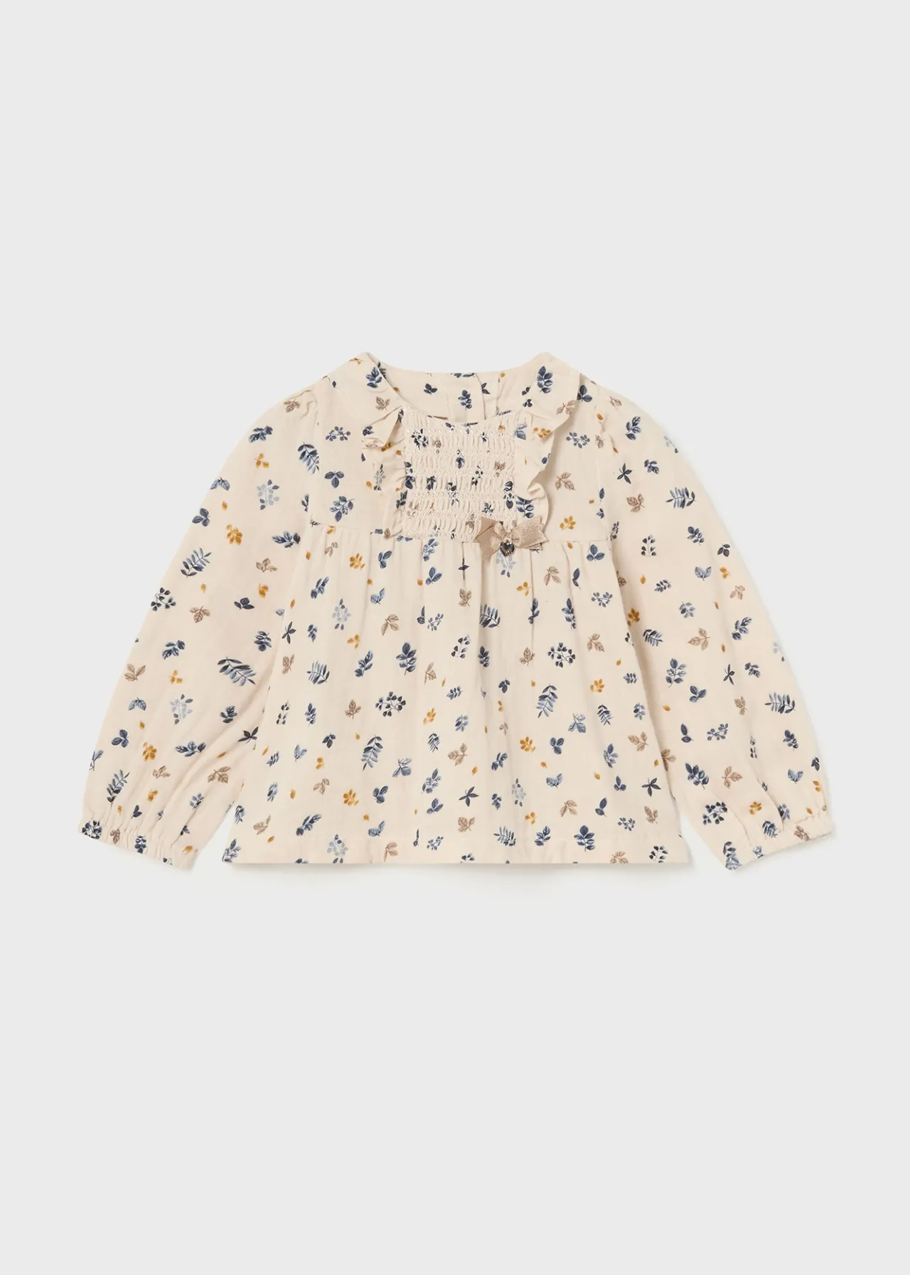 Mayoral Baby Print Chiffon Blouse