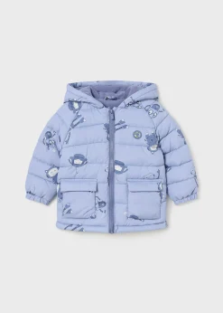 BOY Mayoral Baby Print Padded Jacket