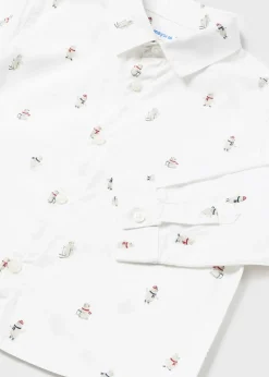 BOY Mayoral Baby Print Shirt