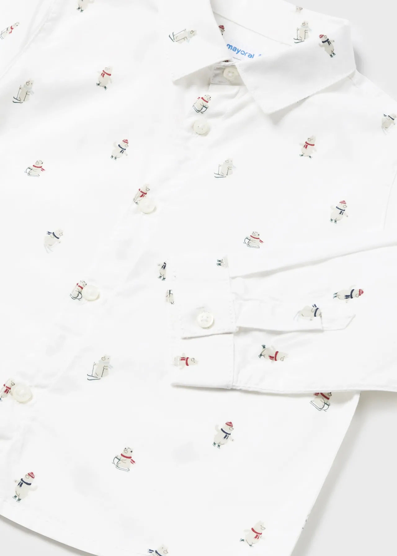BOY Mayoral Baby Print Shirt