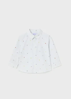 BOY Mayoral Baby Print Shirt