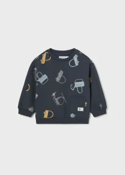 BOY Mayoral Baby Print Sweater