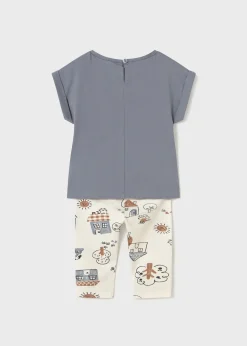 Mayoral Baby Printed Leggings and T-Shirt Set