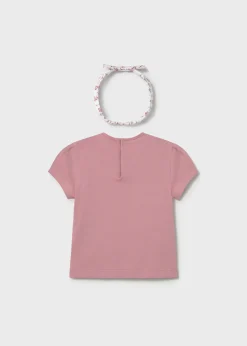 Mayoral Baby Printed T-Shirt with Headband