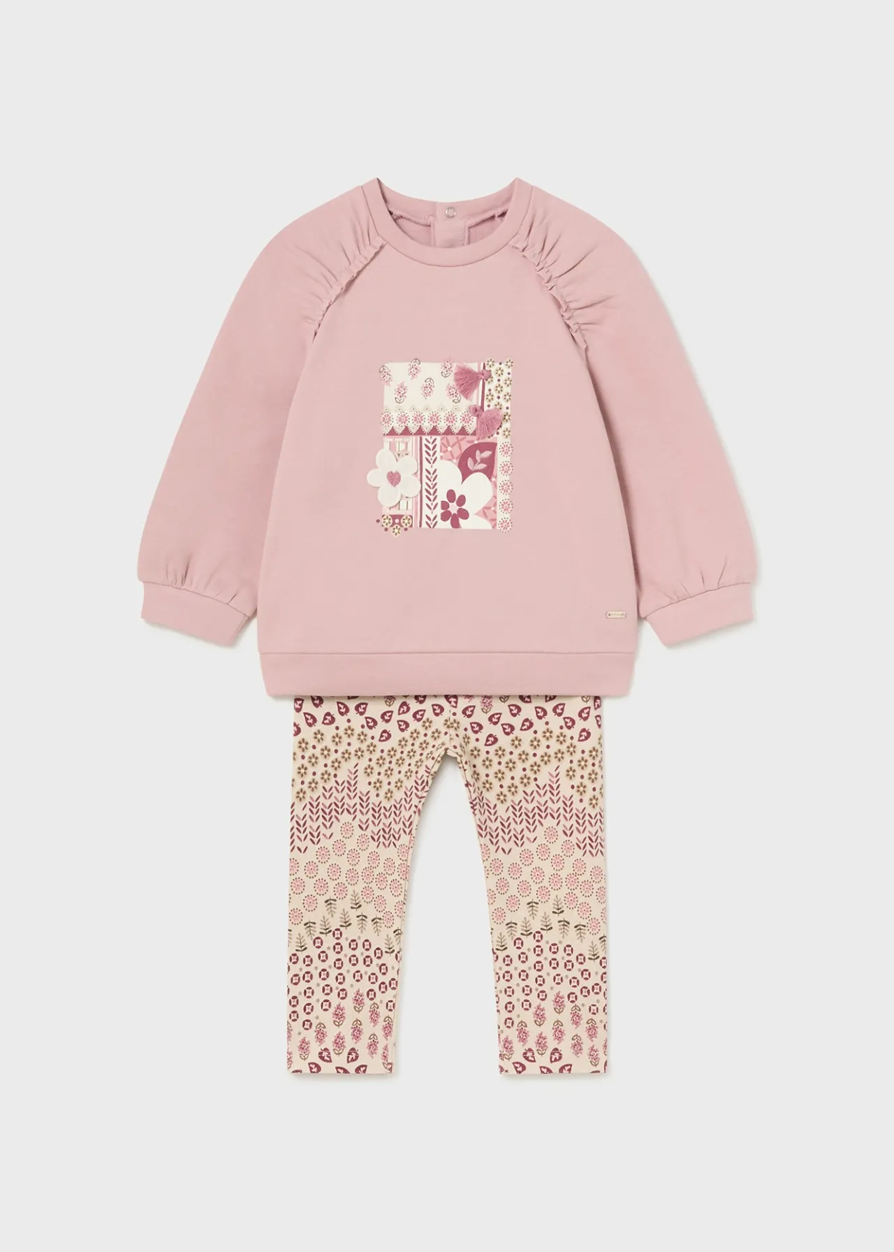 Mayoral Baby Puffed Sleeve Sweater and Leggings Set